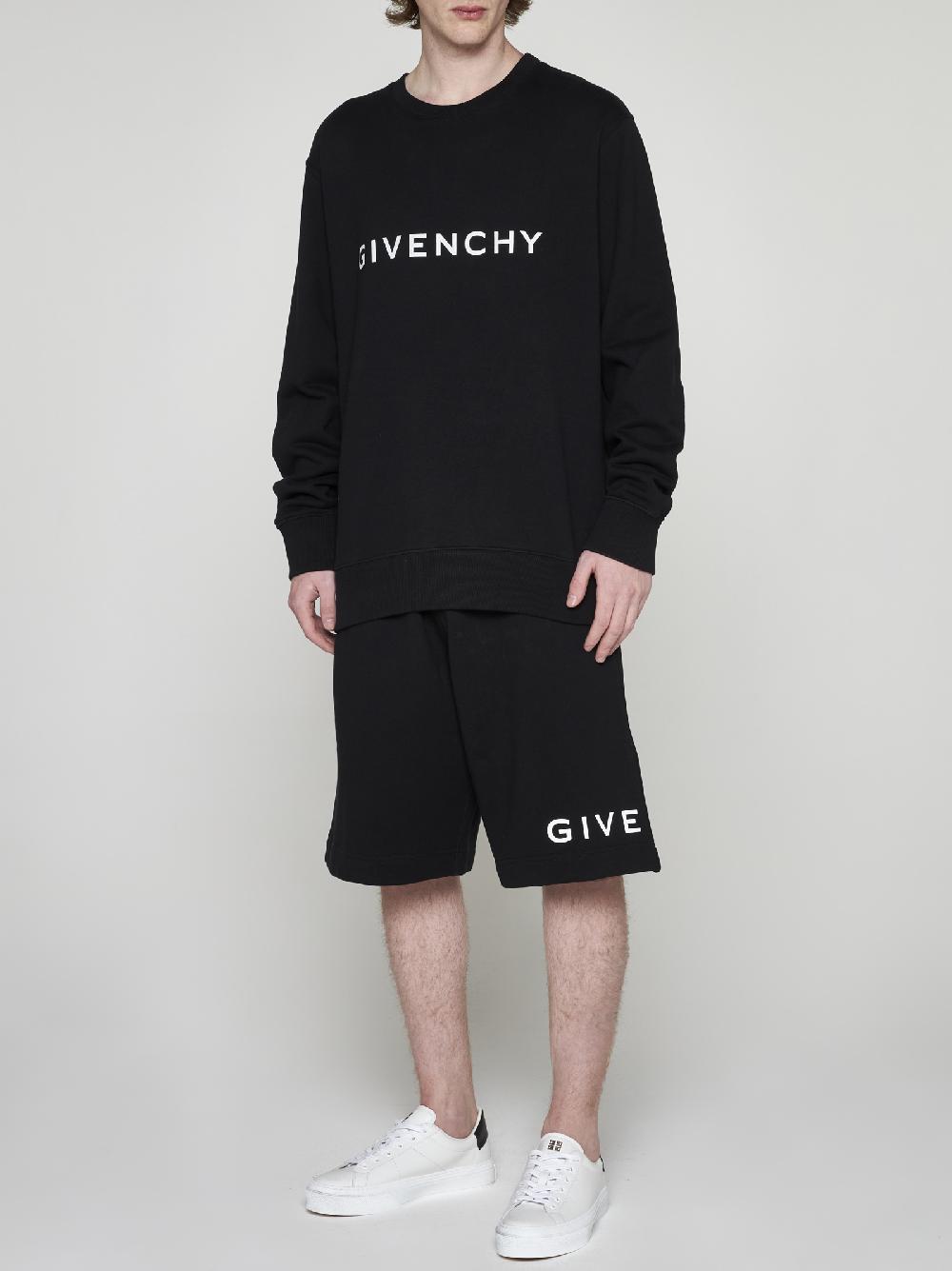 GIVENCHY Felpa in cotone con logo Economico