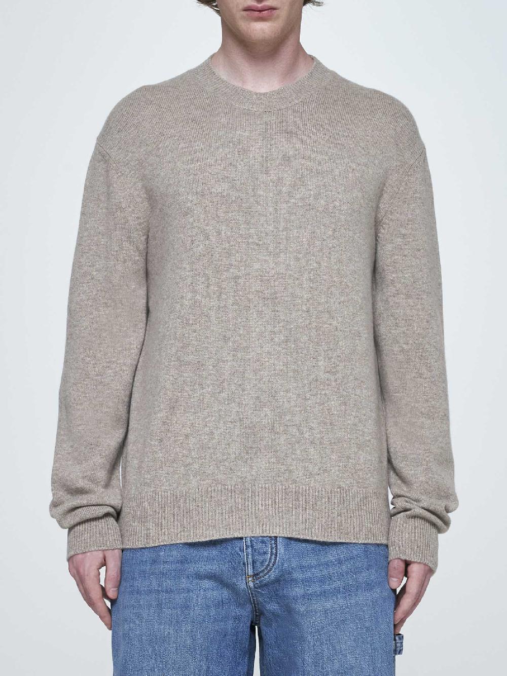 BOTTEGA VENETA Pull misto cashmere con toppe In Vendita