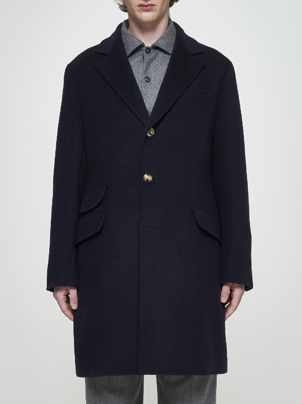 BRUNELLO CUCINELLI Cappotto monopetto in cashmere Offerte