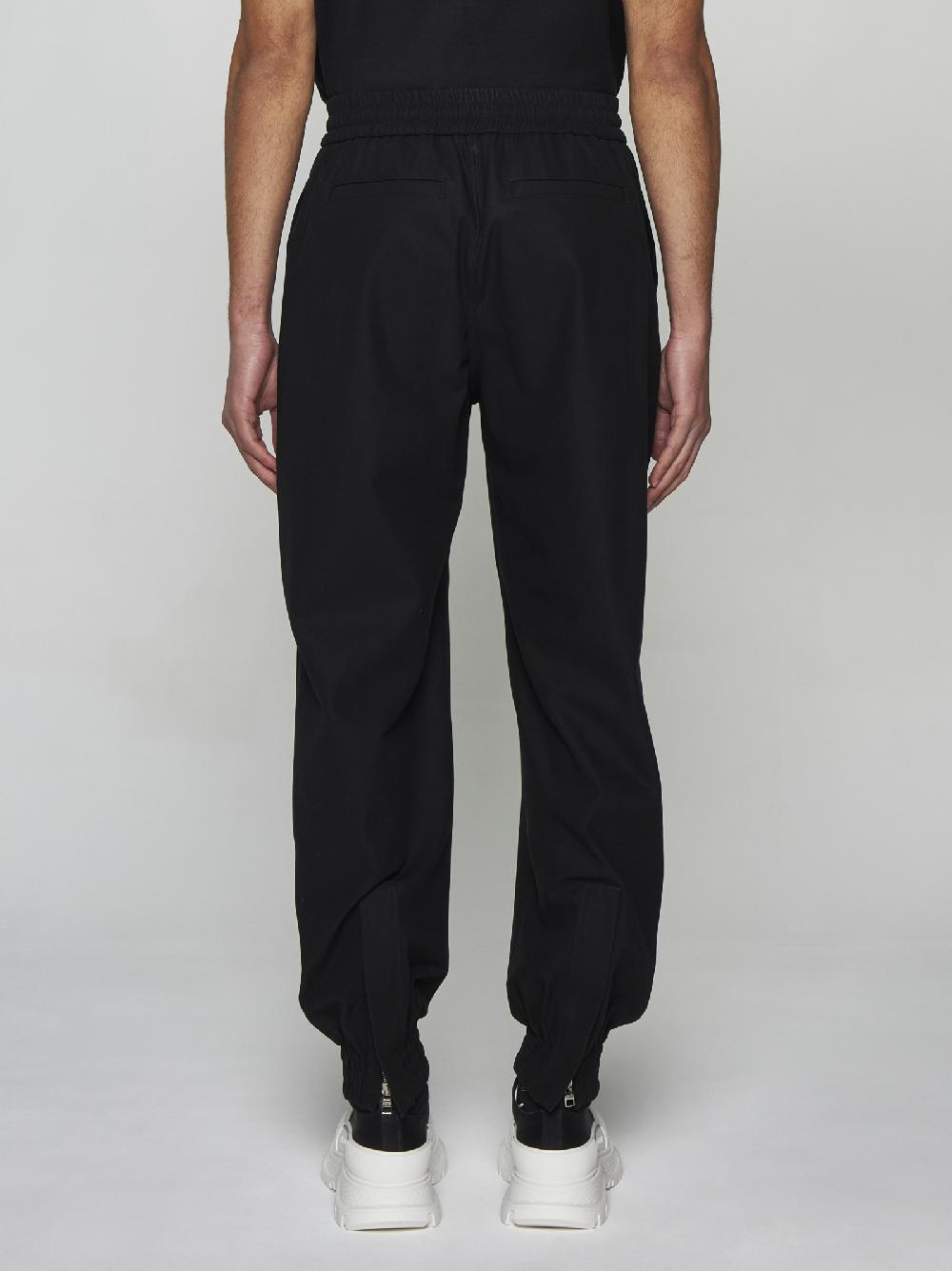 ALEXANDER MCQUEEN Pantaloni in cotone con zip I Più Venduti
