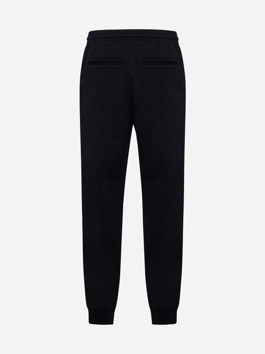 BRUNELLO CUCINELLI Pantaloni in felpa double nera Consegna Veloce
