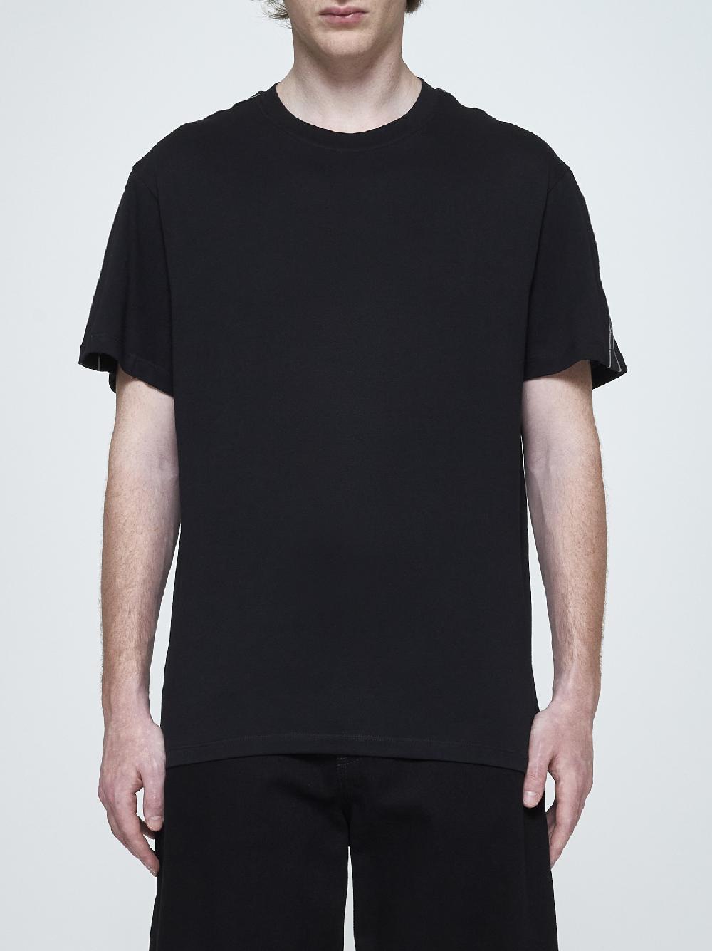 ALEXANDER MCQUEEN T-shirt in cotone con logo-tape Affare Del Giorno