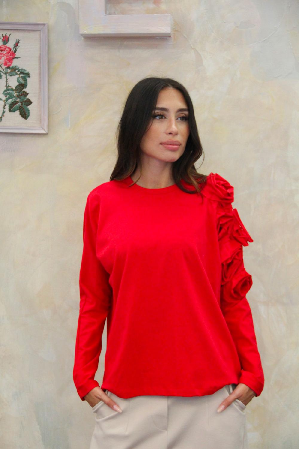 ROSÈ A POIS The Doors T-shirt Rosso Shopping Online
