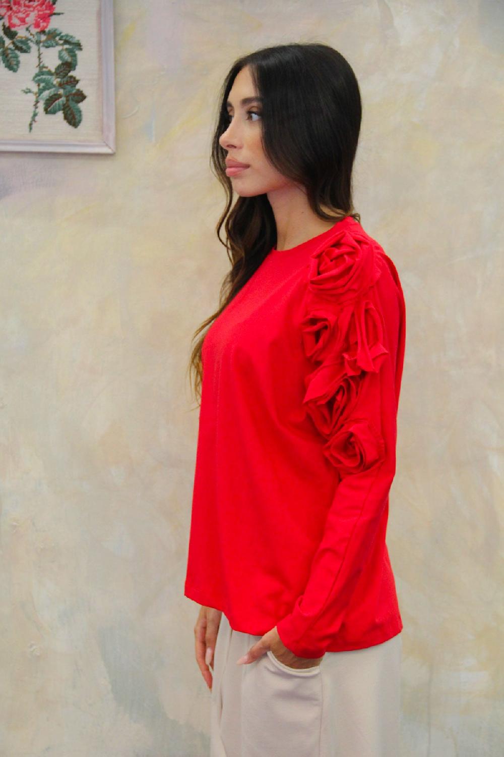 ROSÈ A POIS The Doors T-shirt Rosso Shopping Online