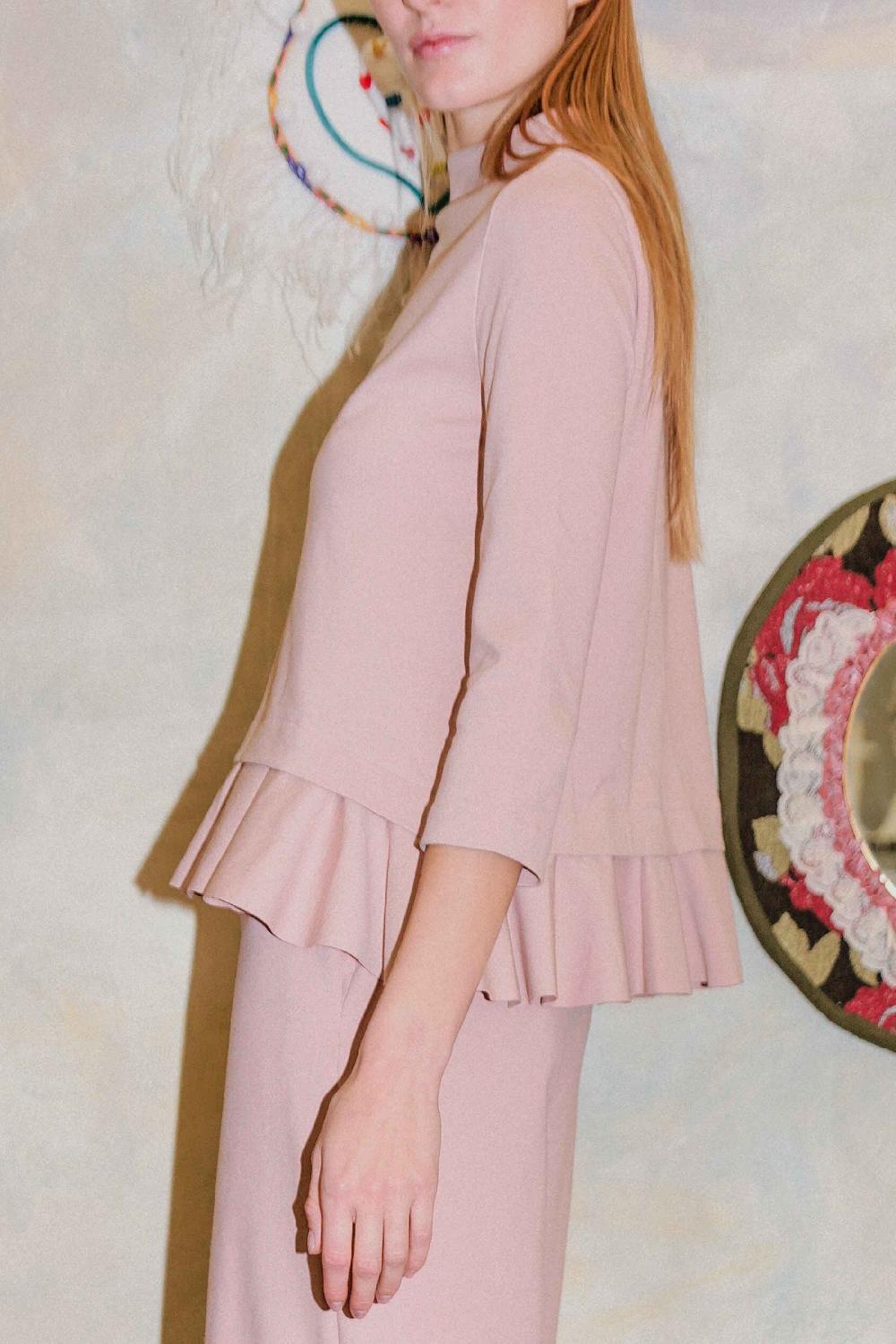 ROSÈ A POIS GRIFFIN Blusa cipria 2025