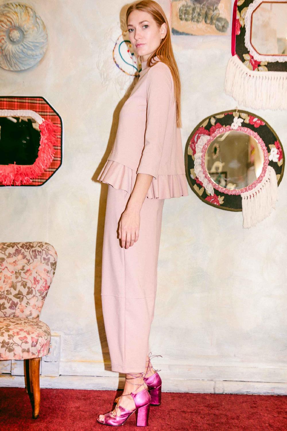 ROSÈ A POIS SIMPSON Pantalone bombato In Linea
