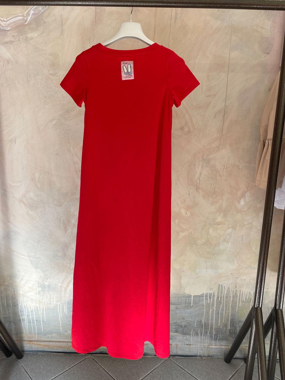 ROSÈ A POIS Caramella Abito Moda