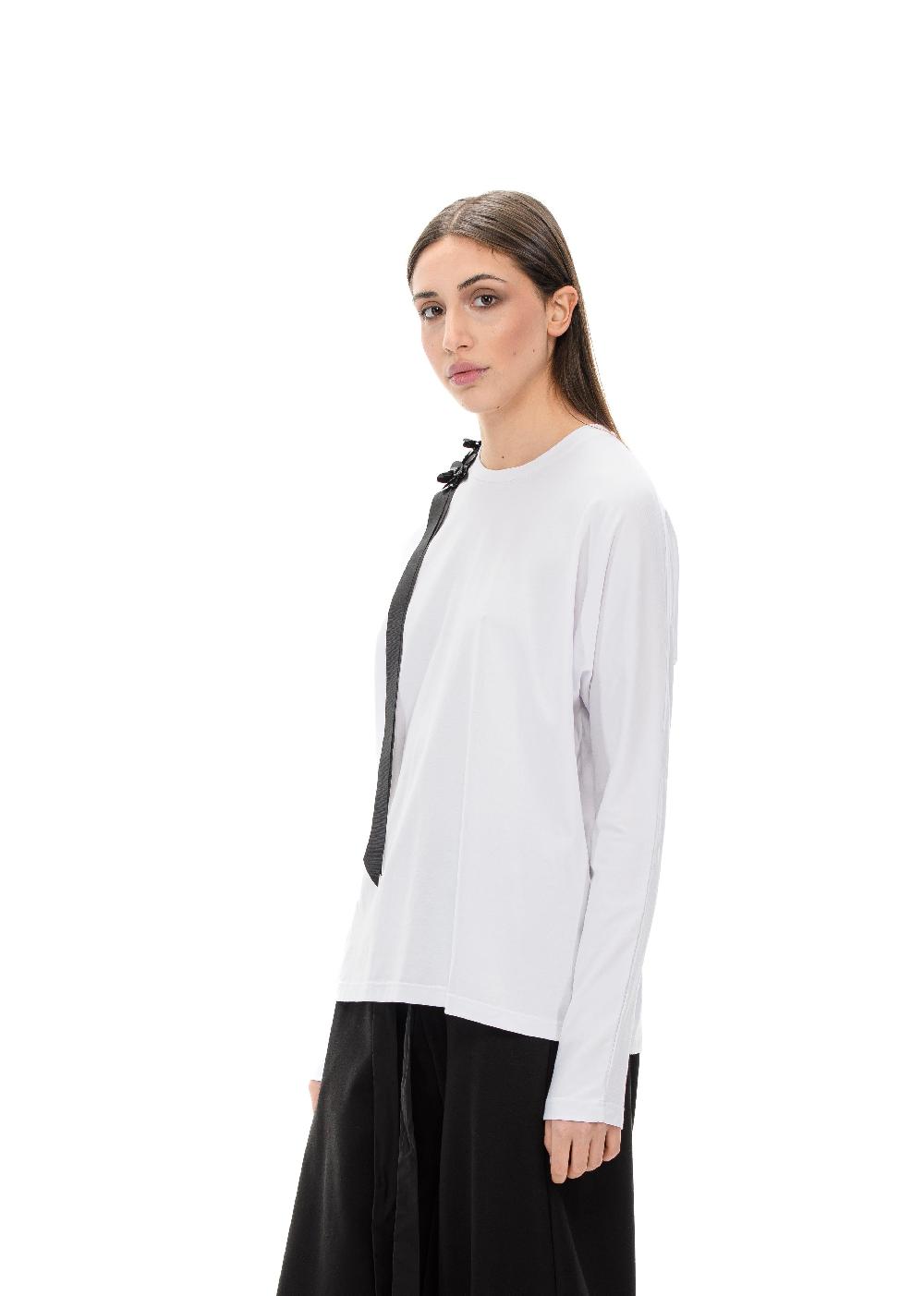 ROSÈ A POIS BLOOM T-shirt con dettaglio Online