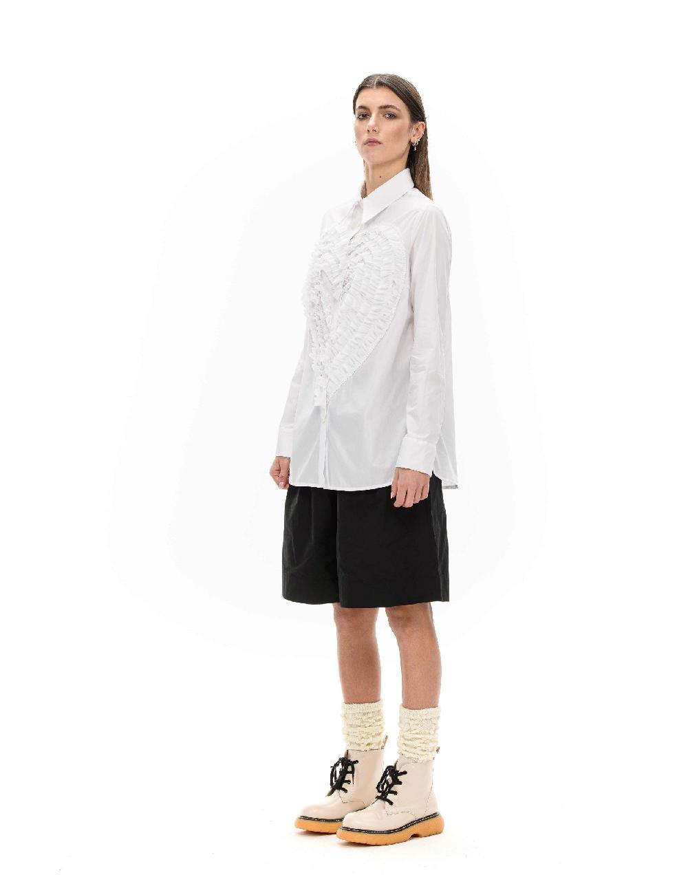 ROSÈ A POIS ARIELE Maxi bermuda nero Outlet