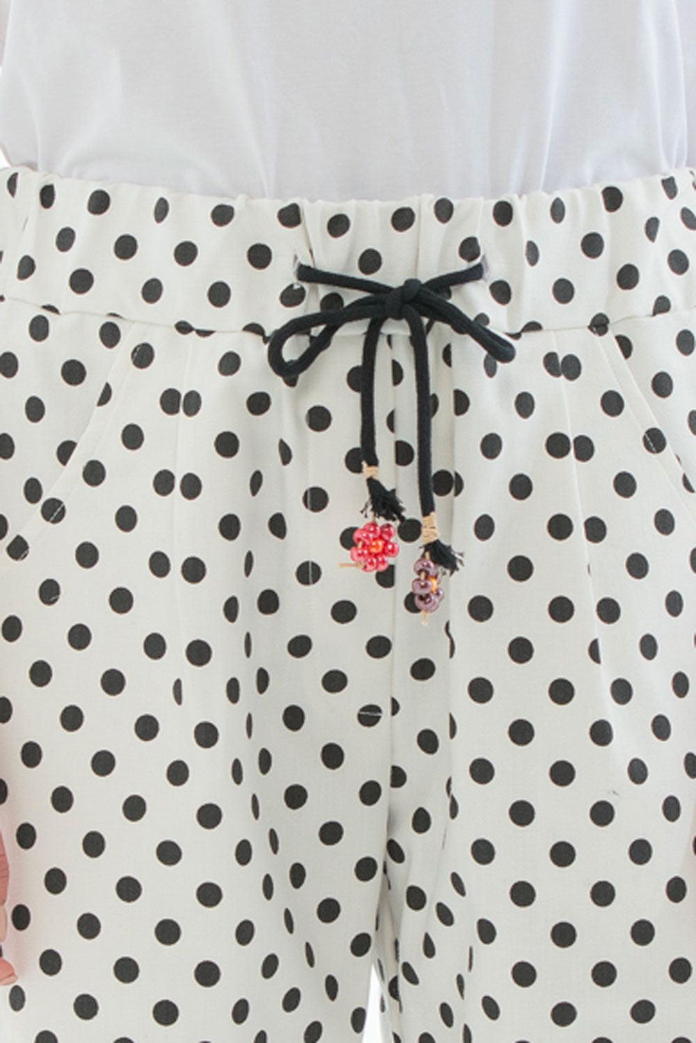 ROSÈ A POIS Mago di Oz Pantalone Pois Vendita Calda