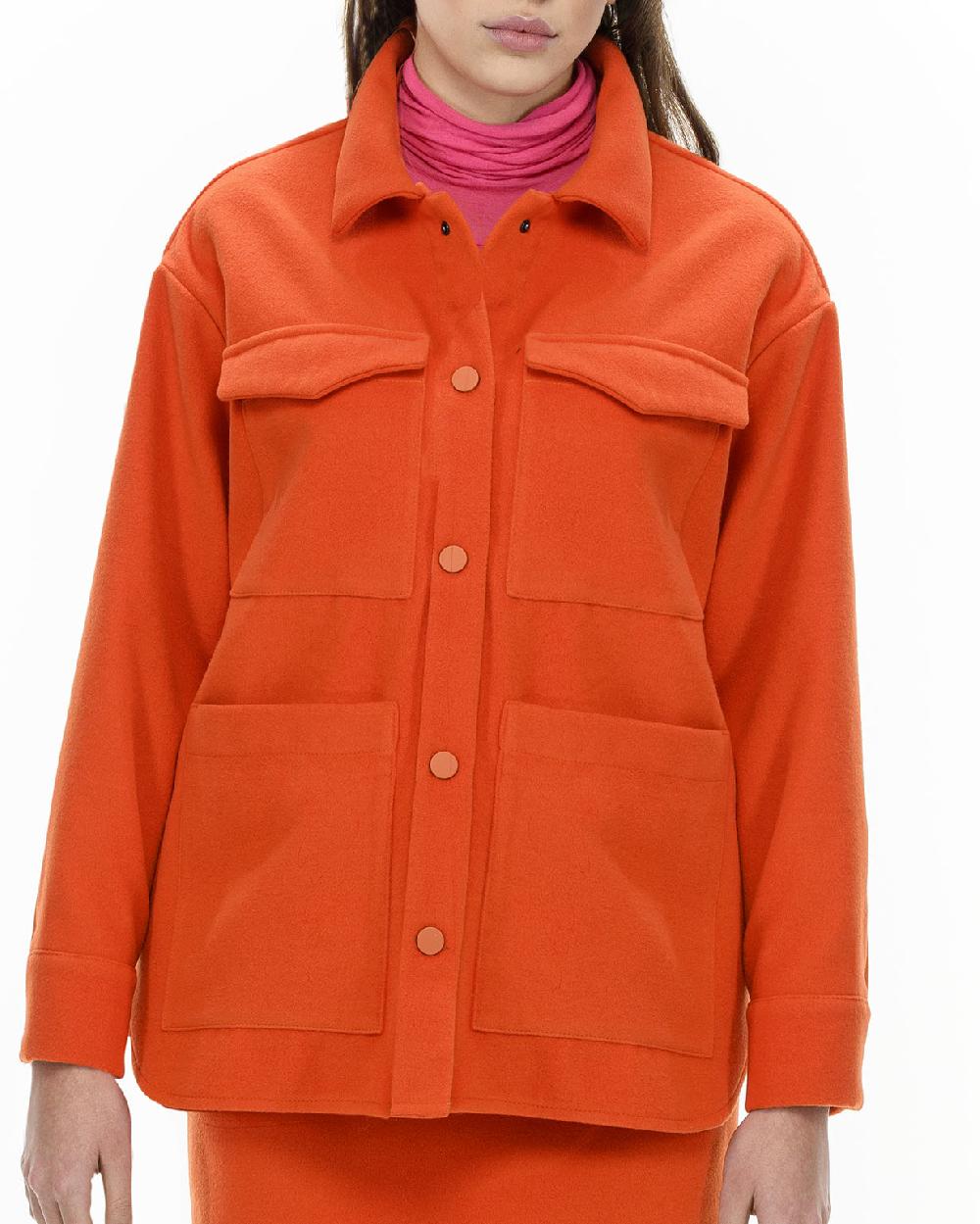 ROSÈ A POIS ROWENA BASIC Camicia in panno Italy