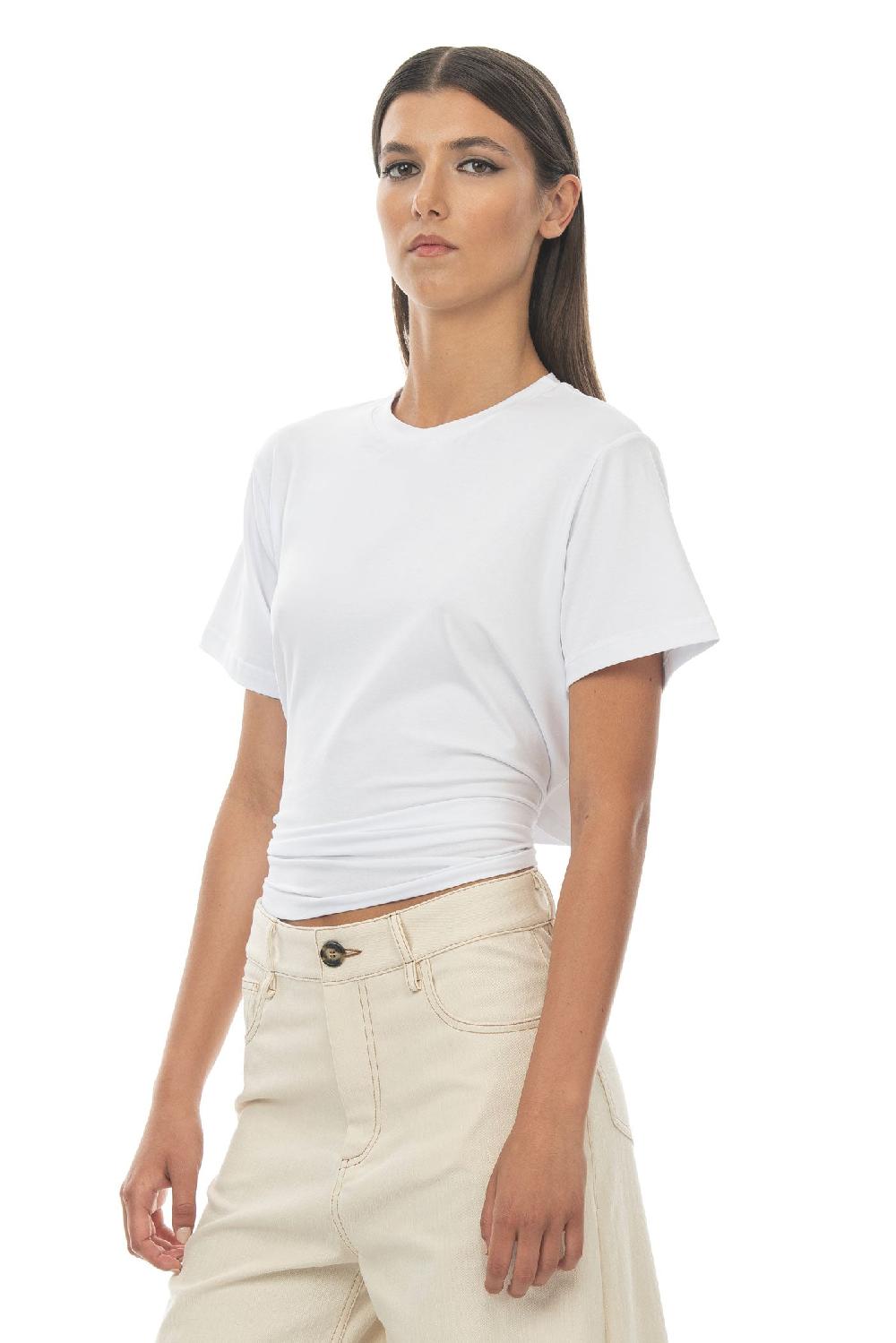 ROSÈ A POIS Elsa T-shirt Bianco Promozione Limitata