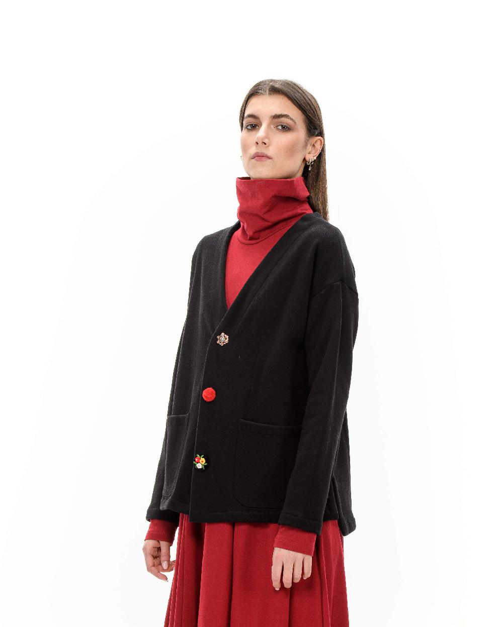 ROSÈ A POIS PIUMETTA Cardigan nero Economico