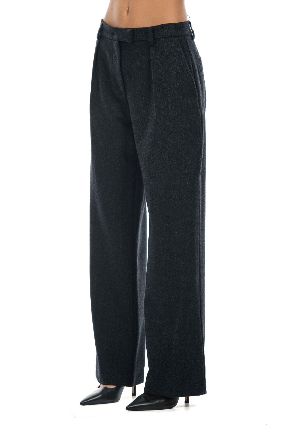 ROSÈ A POIS BING Pantalone in pura lana Vendita Calda