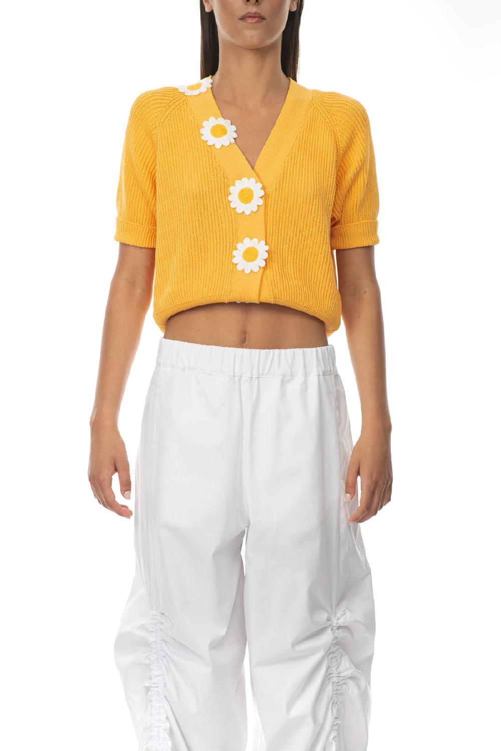 ROSÈ A POIS Ranocchio Pantalone Giallo Nuova