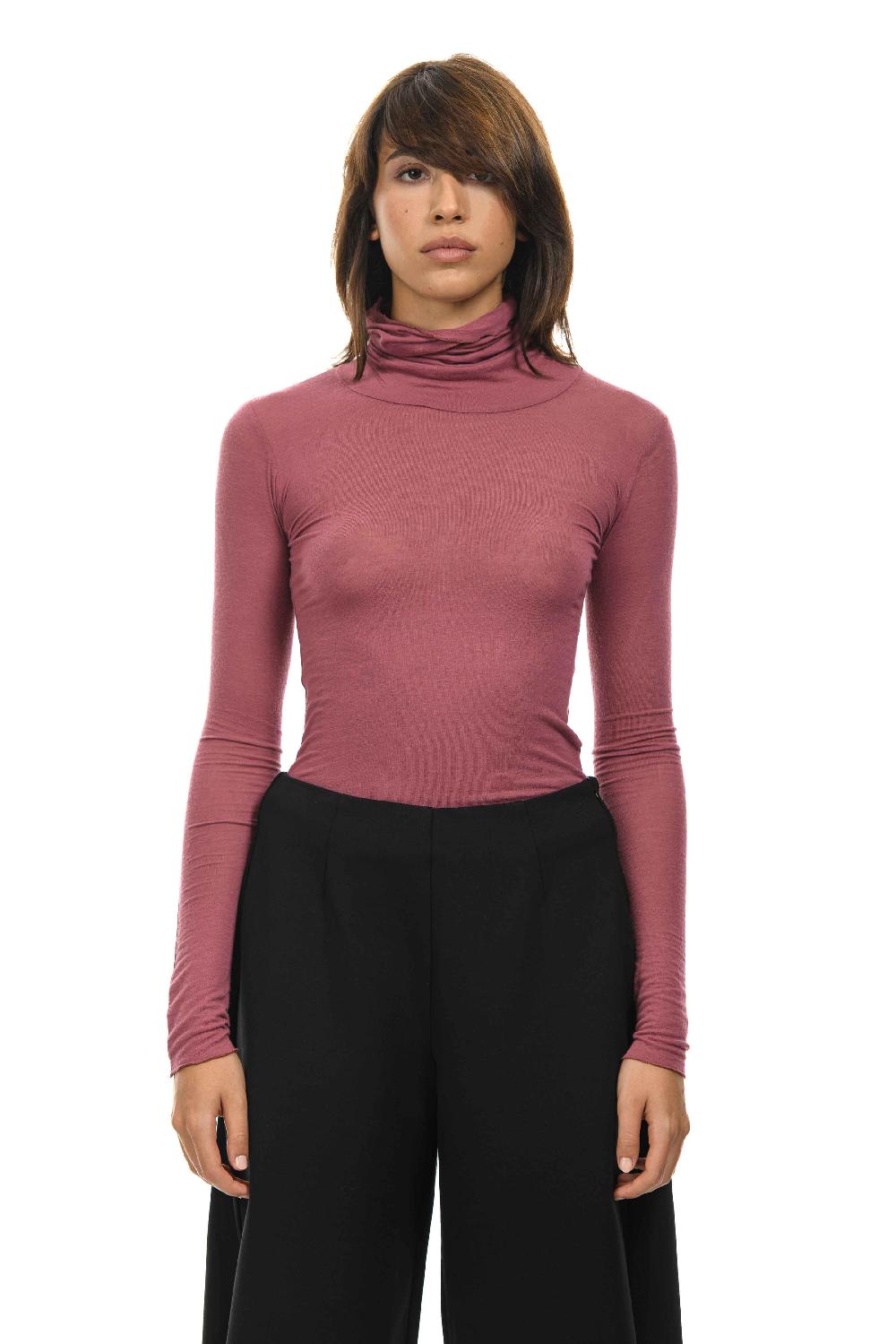 ROSÈ A POIS SOFIA Dolcevita cashemere Moda