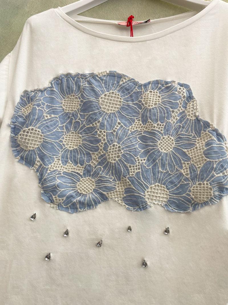 ROSÈ A POIS Nuvoletta T-shirt Fino Al -60%