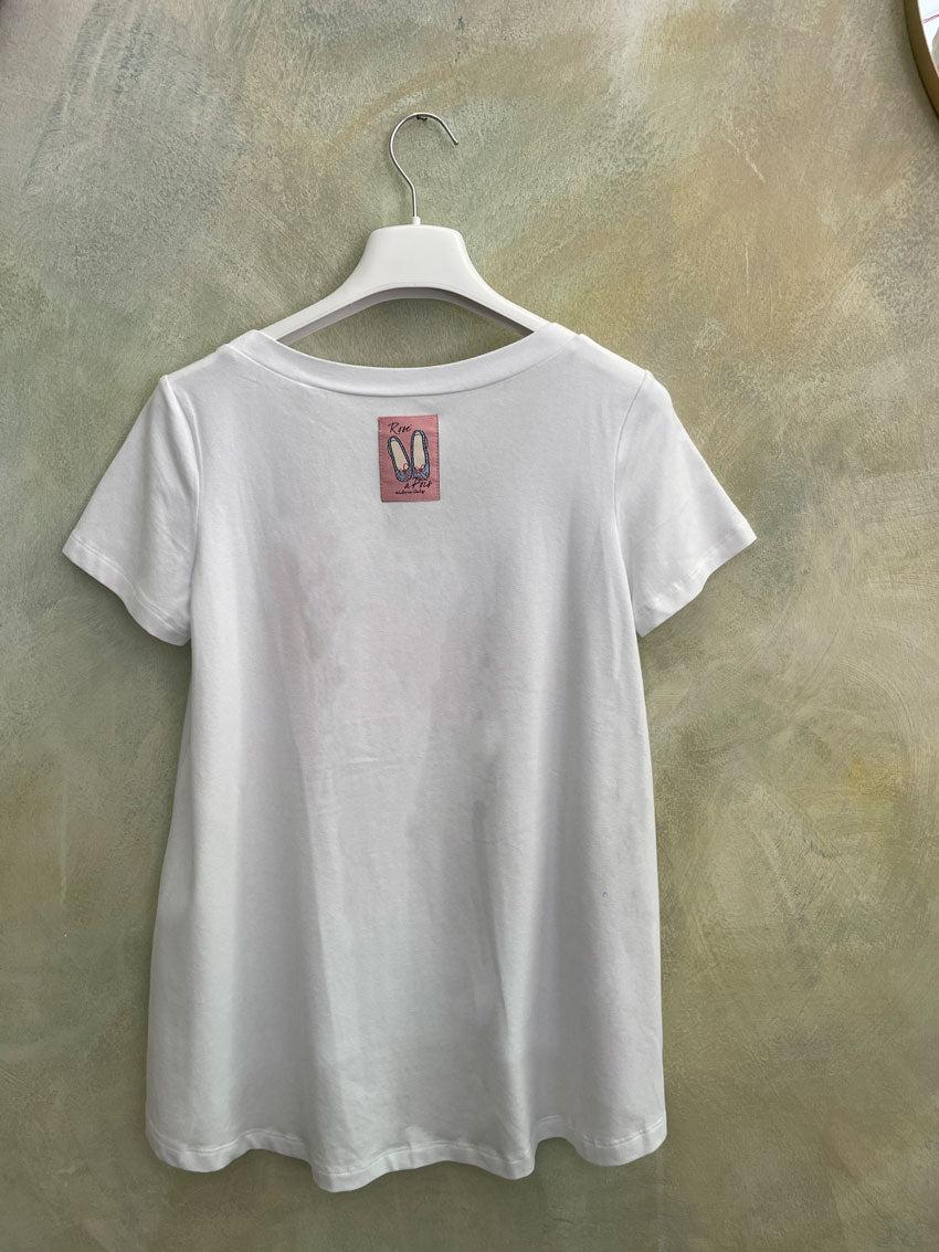 ROSÈ A POIS Dama T-shirt Novità
