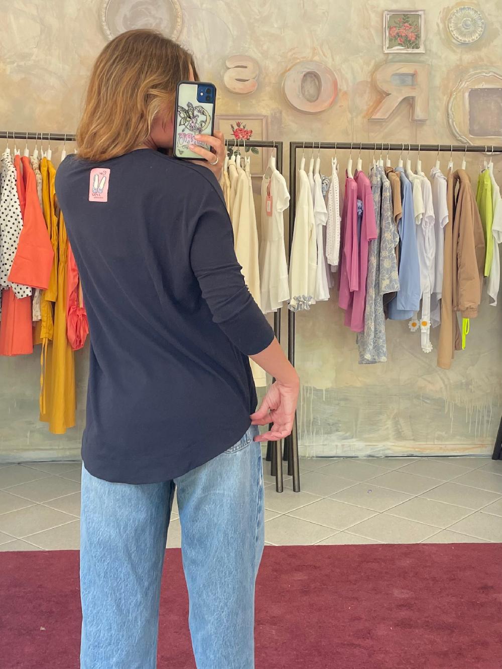 ROSÈ A POIS Carina T-shirt Saldi Di Fabbrica