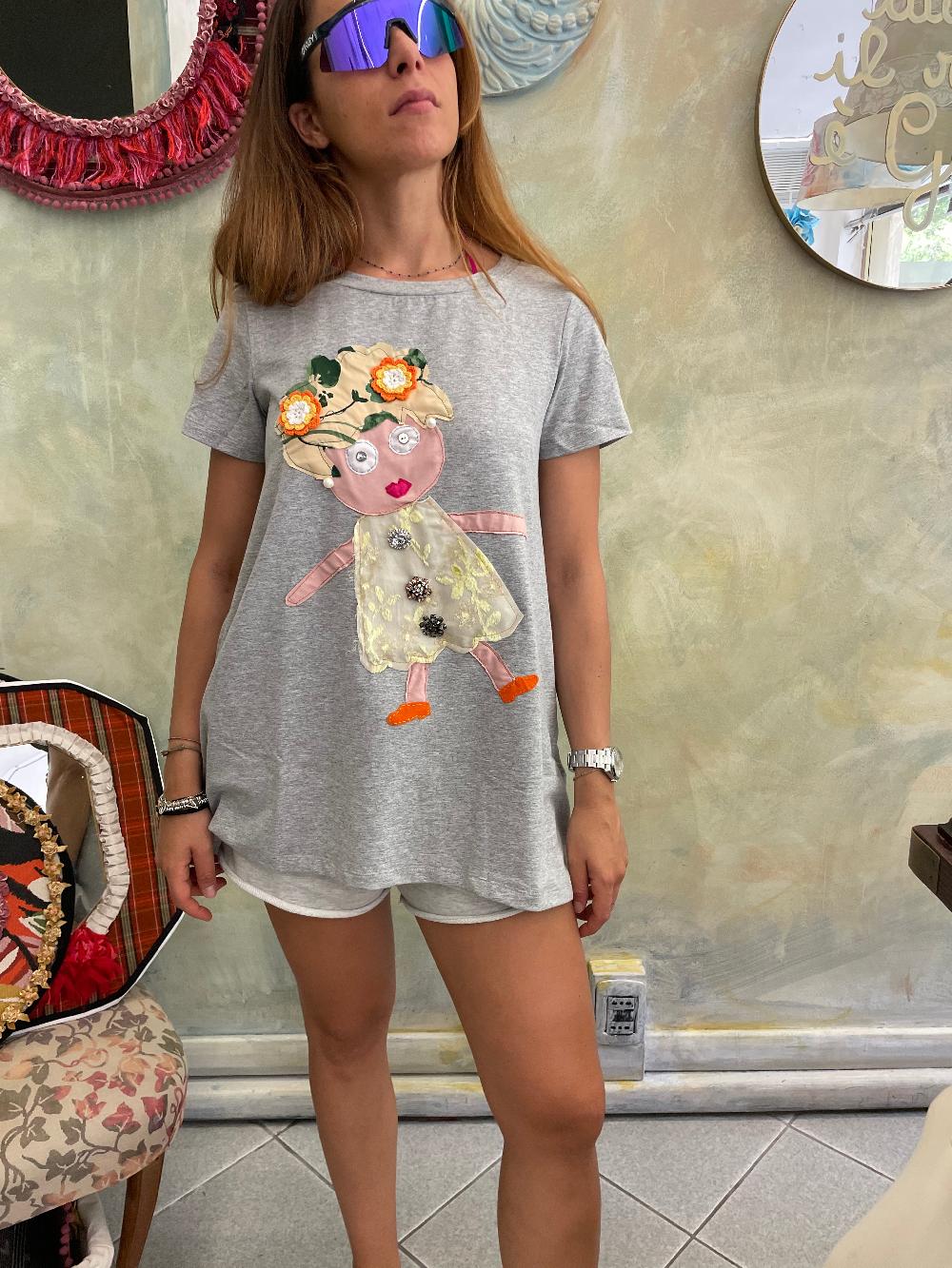 ROSÈ A POIS Bambolina T-shirt Negozio