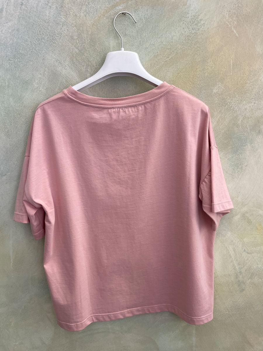 ROSÈ A POIS Orsetto T-shirt Spedizione Gratuita