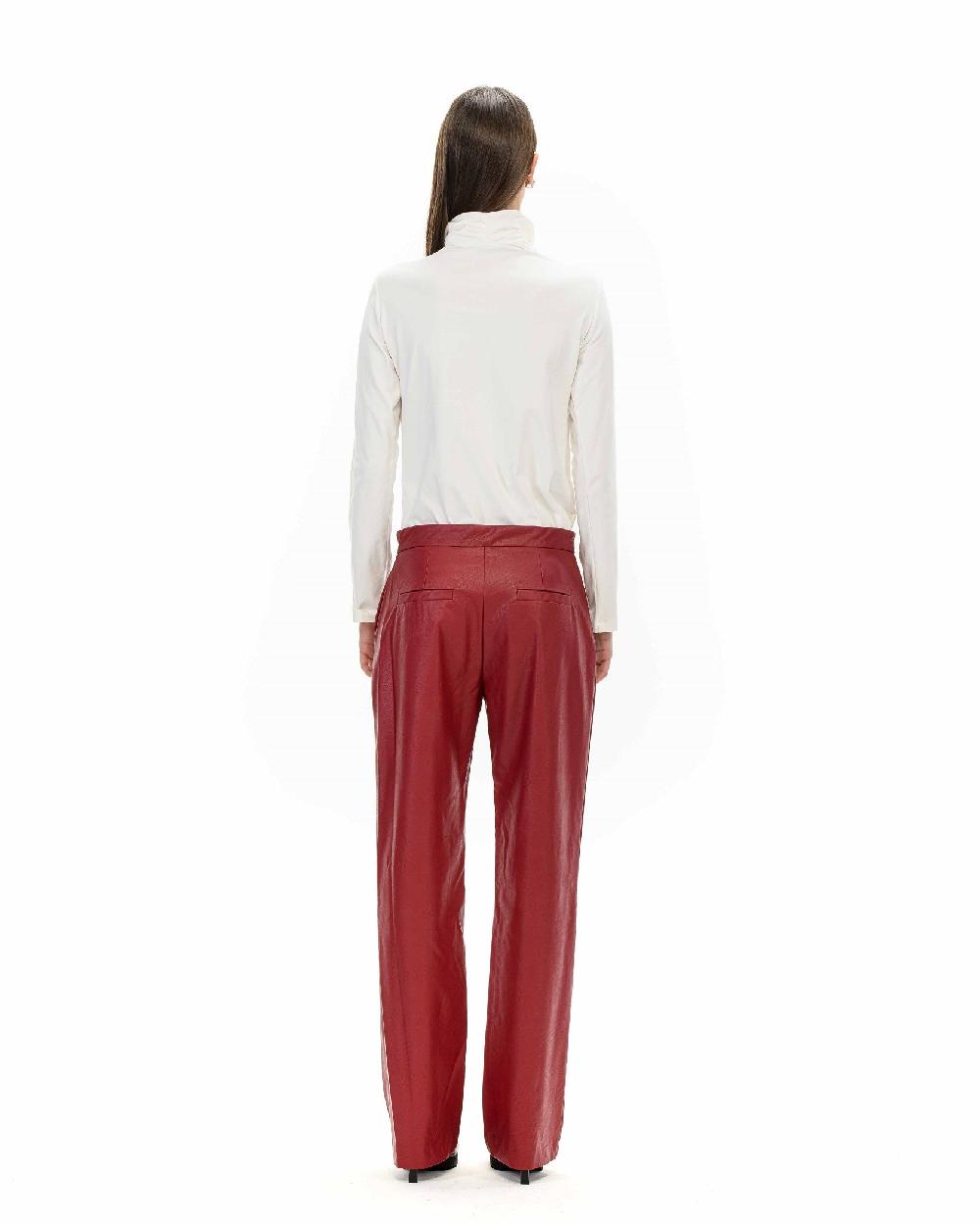 ROSÈ A POIS NERISSA Pantalone ecopelle Sconto