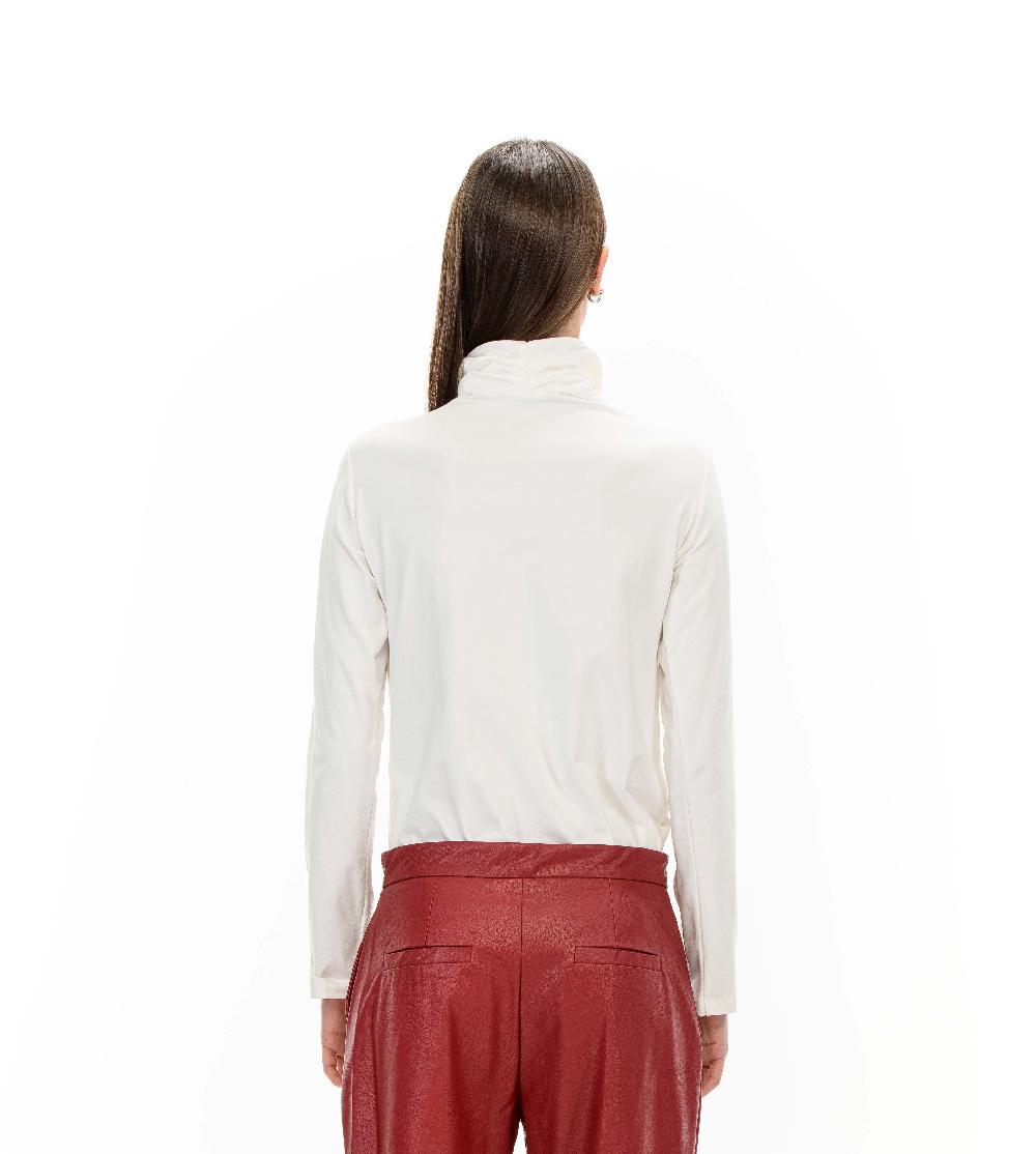 ROSÈ A POIS NERISSA Pantalone ecopelle Sconto