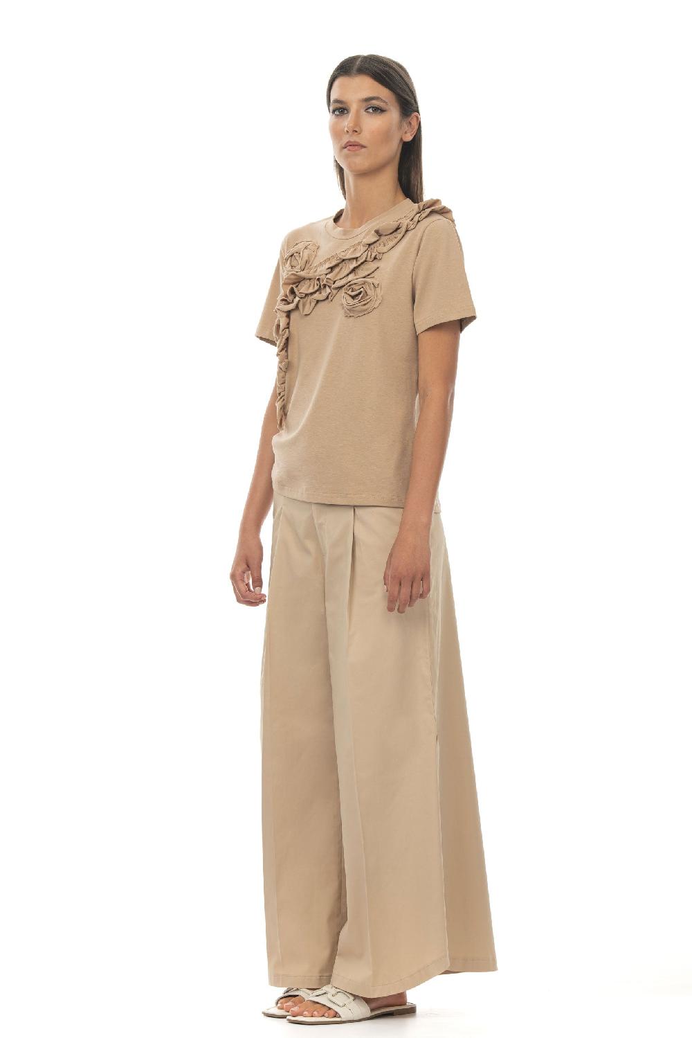 ROSÈ A POIS Jasmine T-shirt sabbia Economico
