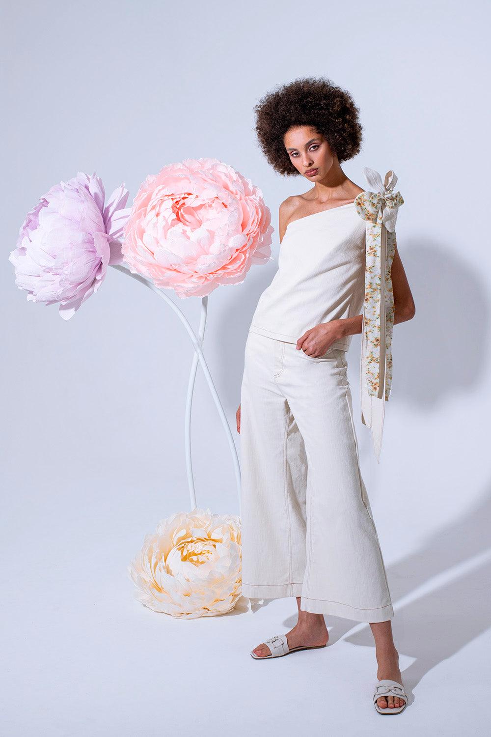 ROSÈ A POIS Biancaneve Pantalone Spedizione Gratuita