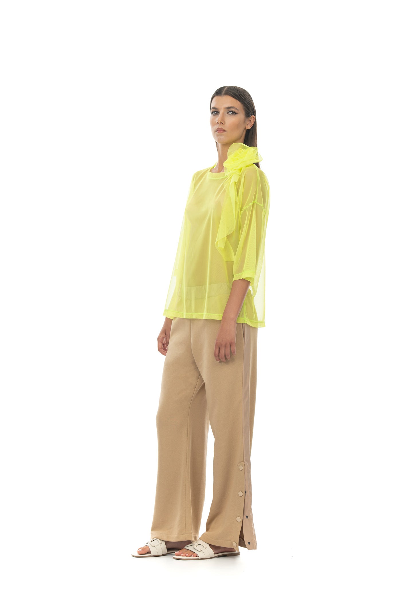 ROSÈ A POIS Pimpi T-shirt Lime Promozione Limitata