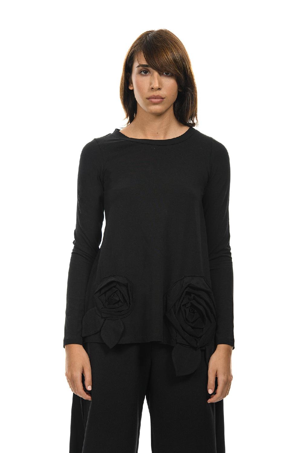 ROSÈ A POIS PIMPINELLA T-shirt con rose Shopping online