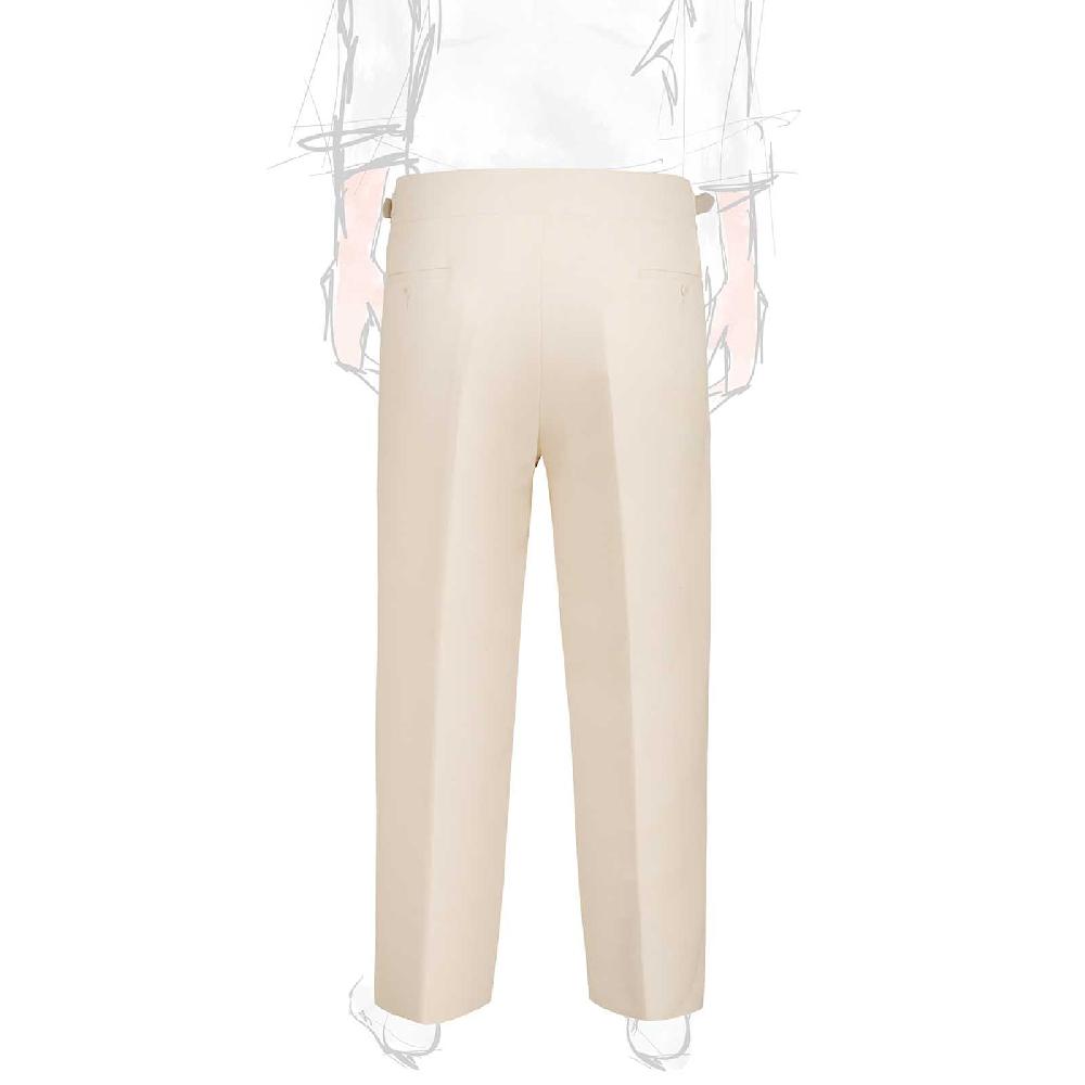 ﻿Rubinacci Vintage archive pantalone Manny in lana e cotone bianco Economico