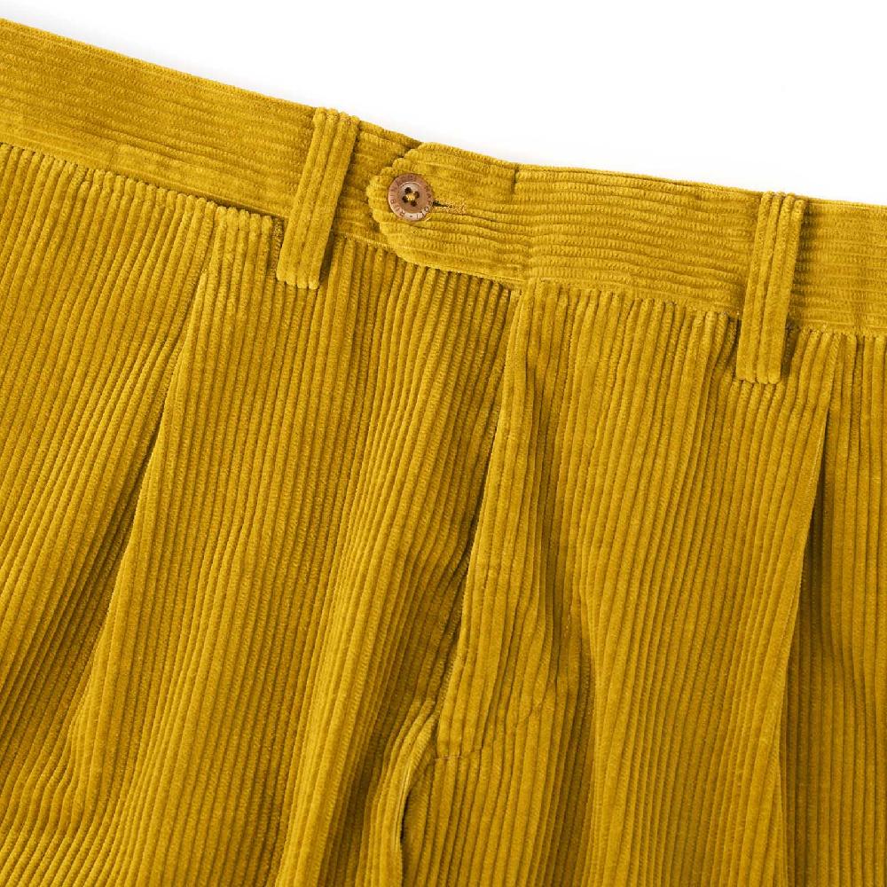 Rubinacci Vintage archive pantalone velluto a coste con pinces ocra Online