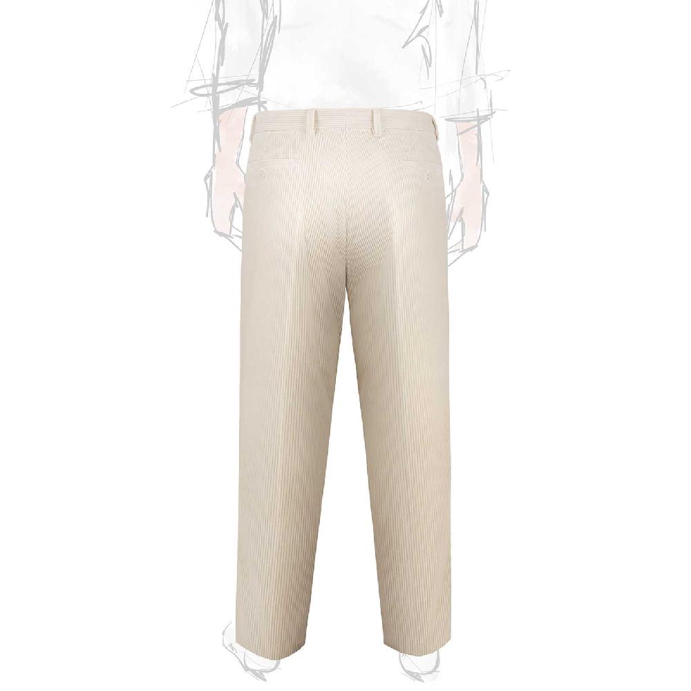 Rubinacci Vintage archive pantalone velluto a coste con pinces latte Outlet