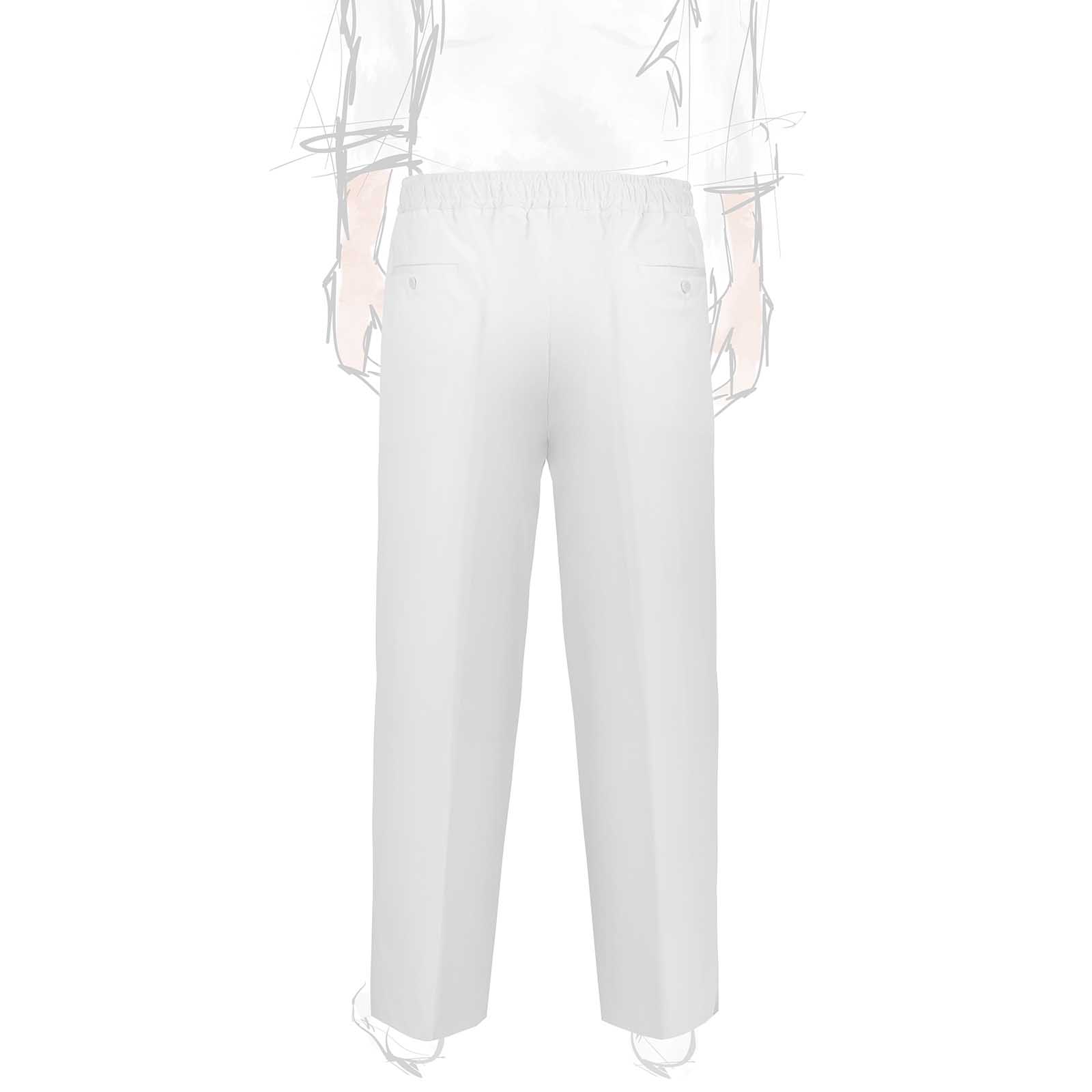 Rubinacci Vintage archive pantalone leisure in cotone bianco Offerte
