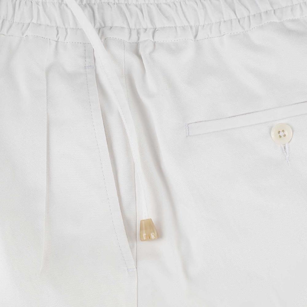 Rubinacci Vintage archive pantalone leisure in cotone bianco Offerte