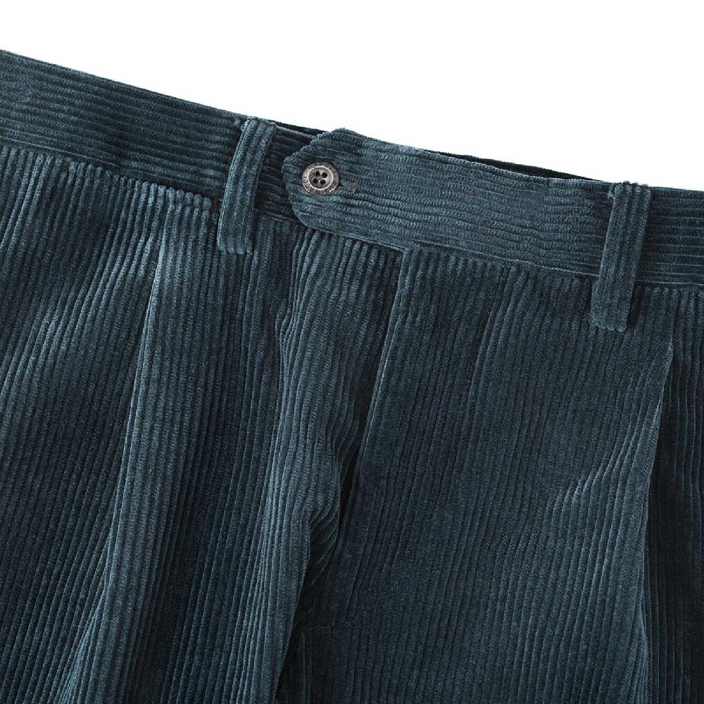 Rubinacci Vintage archive pantalone velluto a coste con pinces ottanio Hotsell