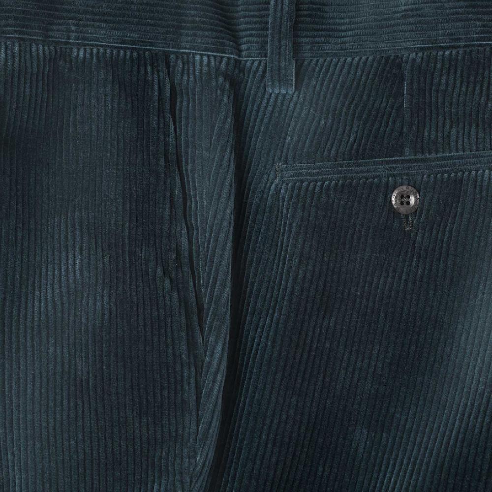 Rubinacci Vintage archive pantalone velluto a coste con pinces ottanio Hotsell