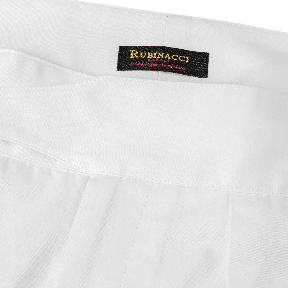 Rubinacci Vintage archive pantalone Manny in cotone bianco Vendita Economica