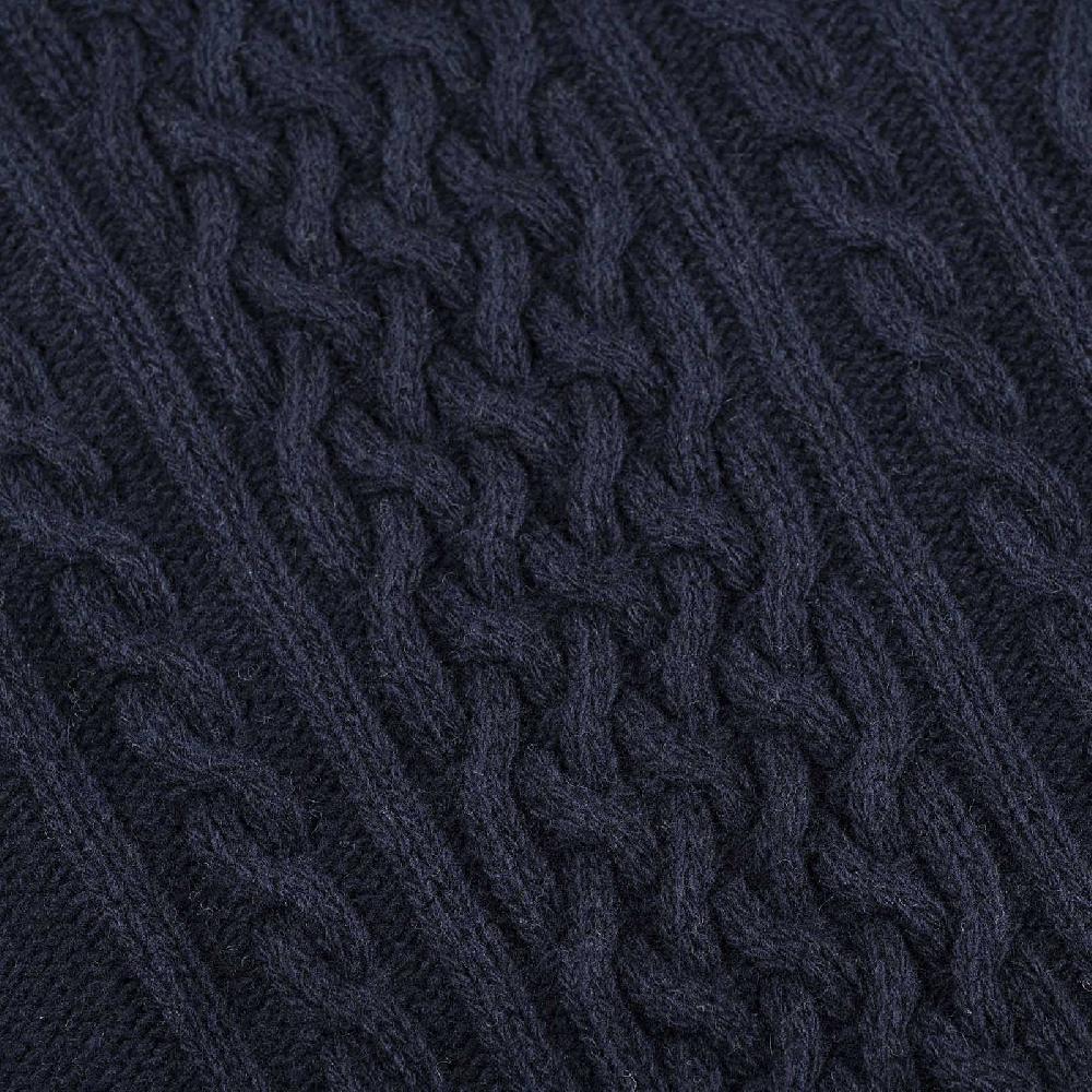 Rubinacci Vintage archive girocollo con trecce in lana blu Bestseller