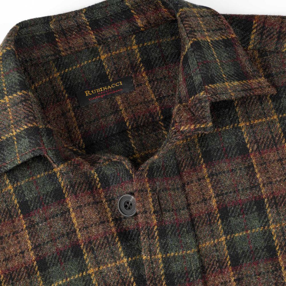 Rubinacci Vintage archive overshirt in lana tartan Moda