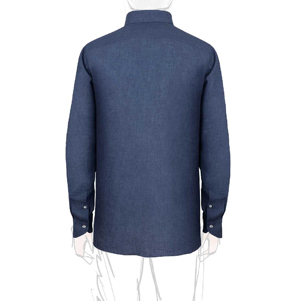 Rubinacci Vintage archive camicia in lino jeans In Linea