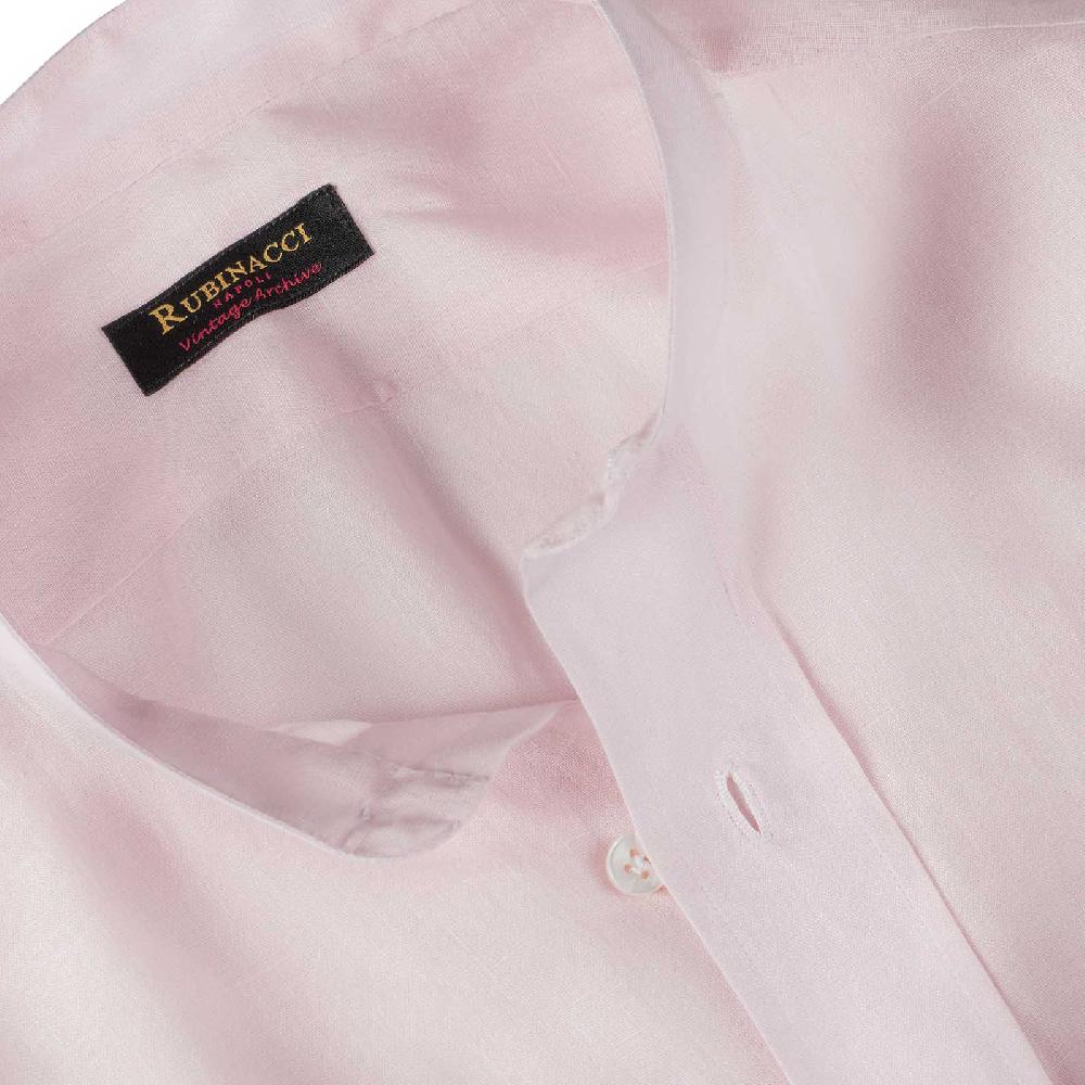 Rubinacci Vintage archive camicia guru in lino rosa Qualità