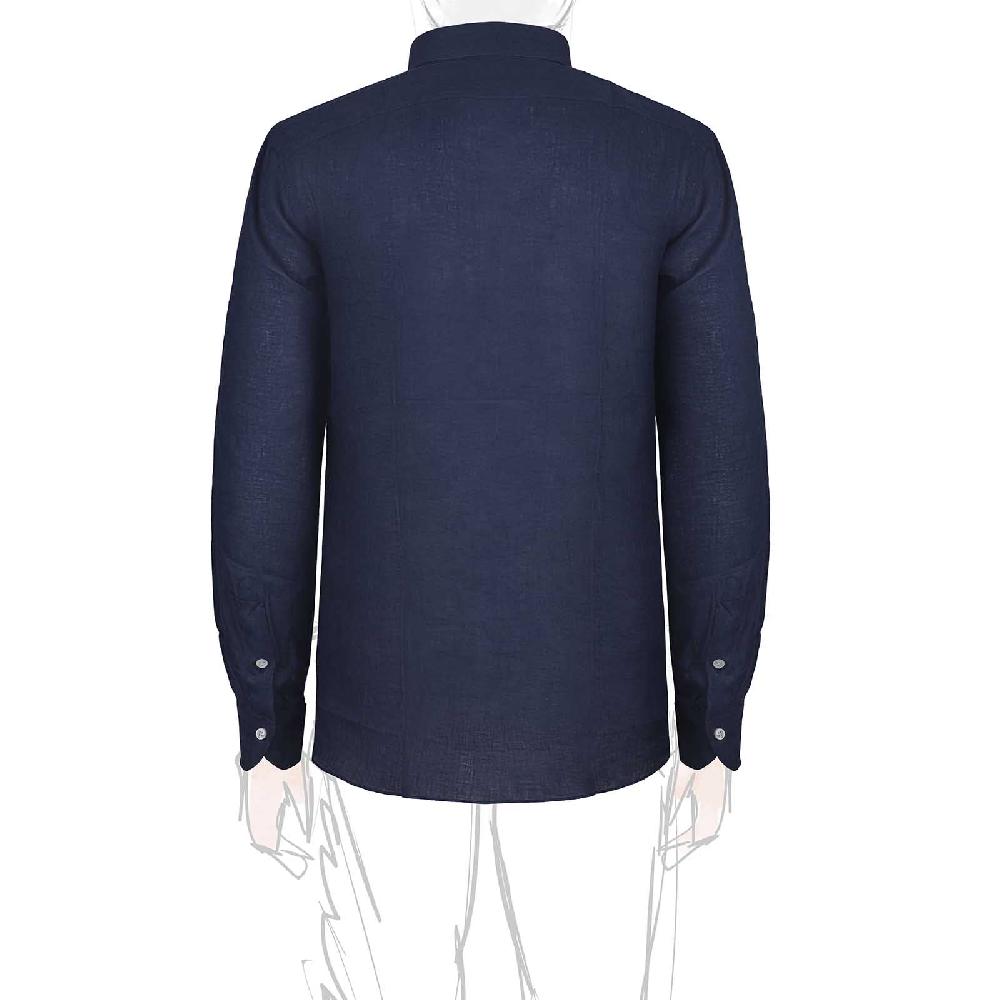 Rubinacci Vintage archive camicia in lino blu Promozione