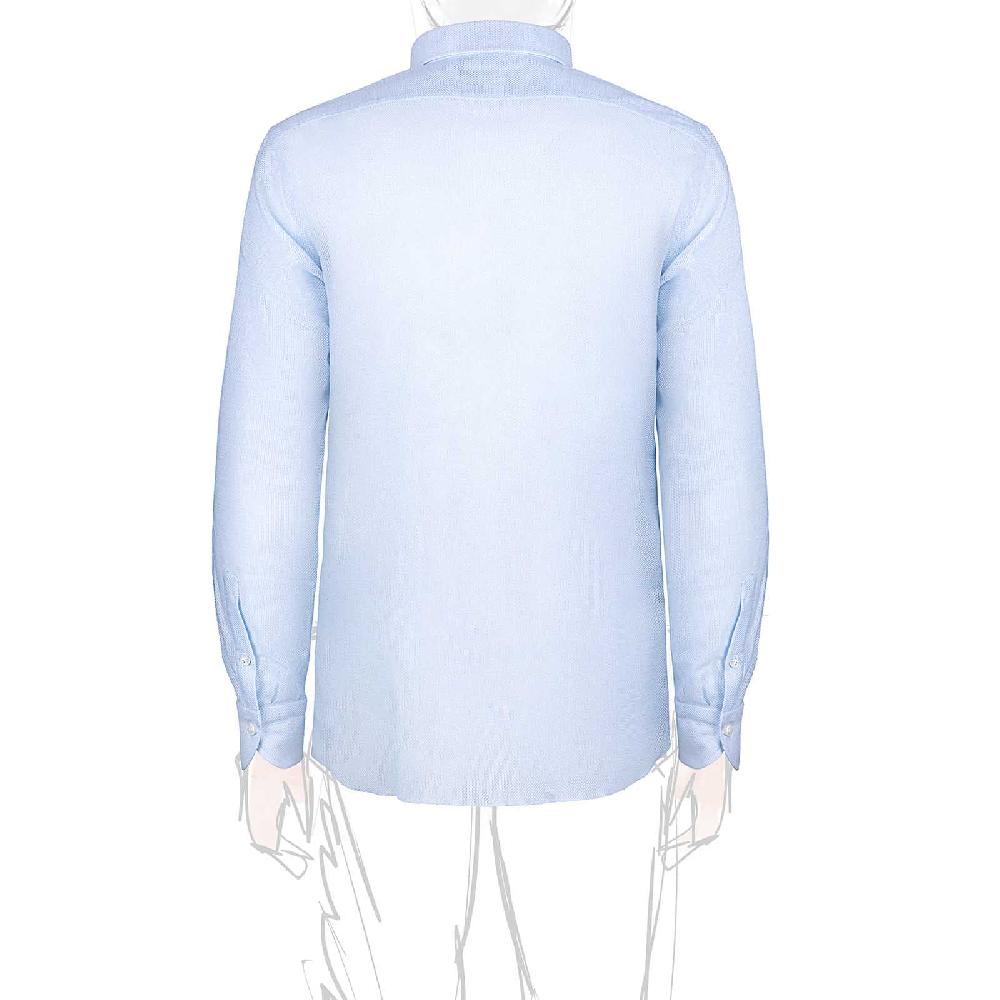 Rubinacci Vintage archive camicia in cellulare azzurro Spedizione Gratuita