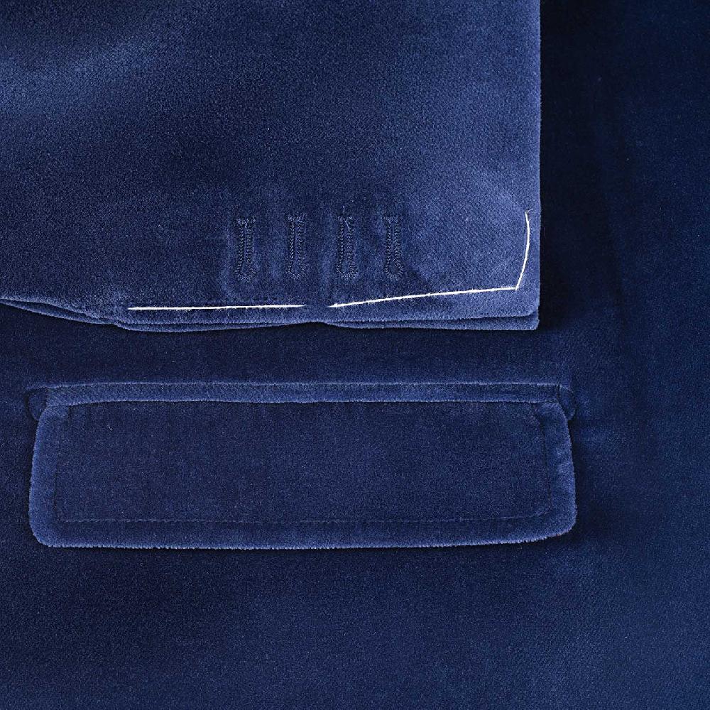 Rubinacci Vintage archive giacca Vienna in velluto blu Consegna Veloce