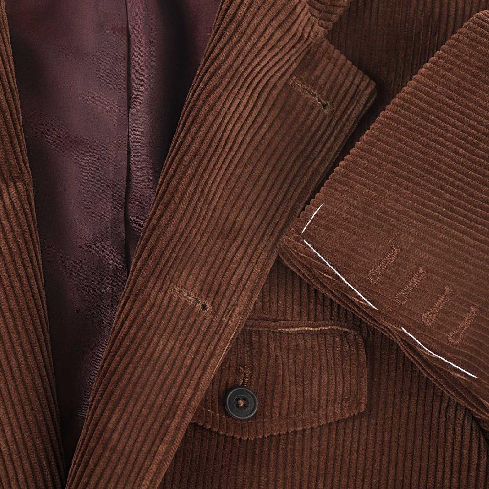 Rubinacci Vintage archive giacca Stefano in velluto a coste marrone Fino Al -60%