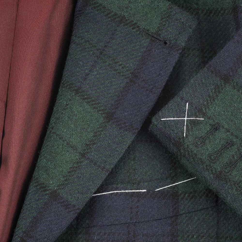Rubinacci Vintage archive giacca tartan verde Offerta