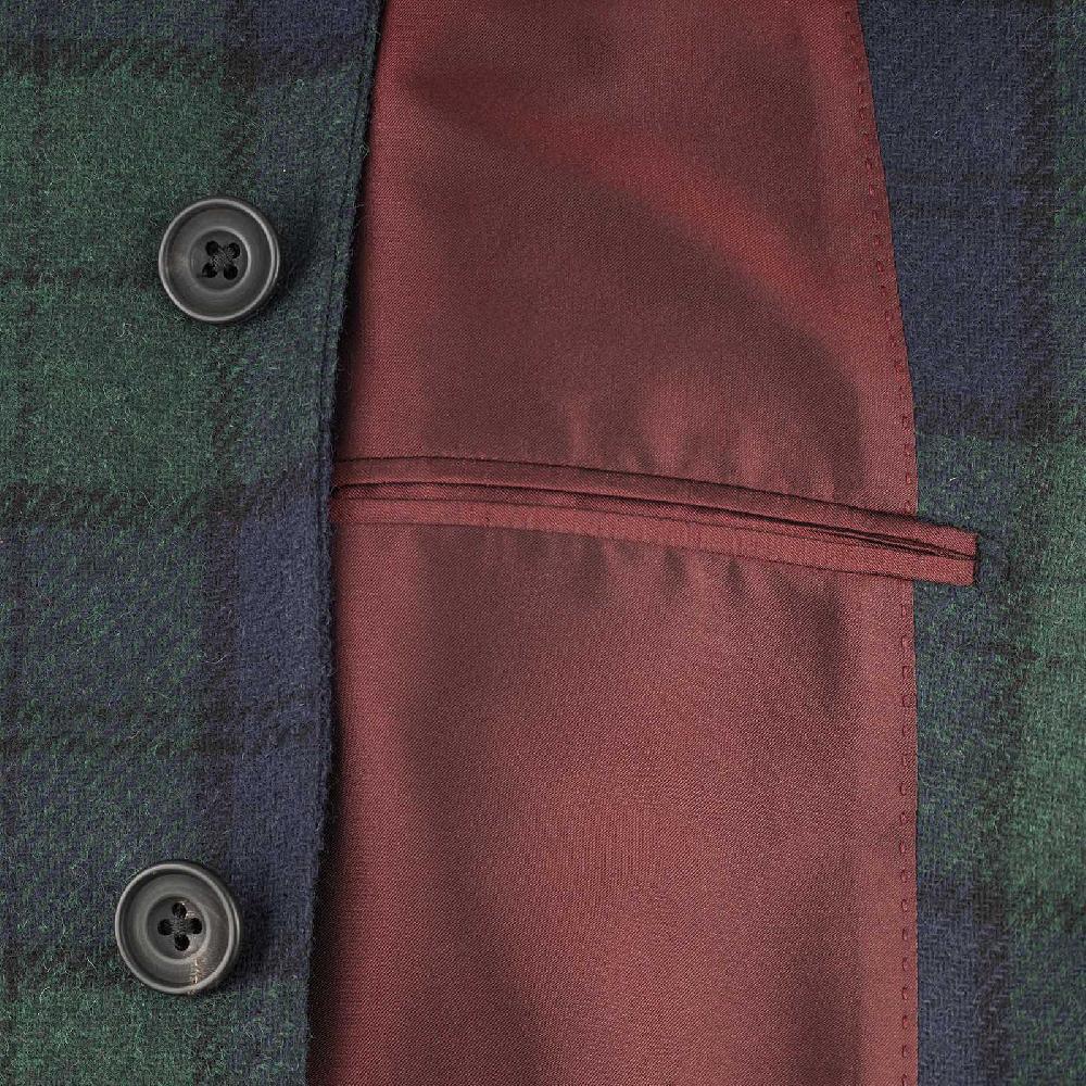 Rubinacci Vintage archive giacca tartan verde Offerta