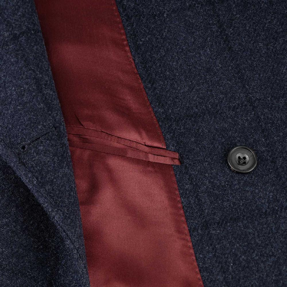 Rubinacci Vintage archive cappotto Ulster in lana a quadri blu Outlet